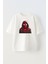 Unisex Beyaz Oversize Pamuk Spiderman Kapşonlu Baskılı Örme T-Shirt 1