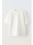 Unisex Beyaz Oversize Pamuk Oyuncaklı Minyon Baskılı Örme T-Shirt 2