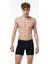 Erkek Siyah Beyaz Gri 3 Lü Paket Modal Uzun Boxer 010 3M010 2