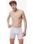 Erkek Siyah Beyaz Gri 3 Lü Paket Modal Uzun Boxer 010 3M010 4