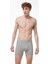 Erkek Gri 5 Li Paket Biyeli Modal Boxer 017 5MB017 2