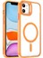 iPhone 11 Kılıf Magsafe Wireless Şarj Özellikli Standlı Zore Magsafe Klon Lensli Kapak 1