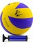 Yapıştırma Voleybol Topu Pompalı Set Soft Touch Iç-Dış Mekan Uygun 8 Panel Mavi 280 Gram 1