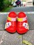 Calx Çocuk Kırmızı Renk Havuç Tavşan Figürlü Kaydırmaz Sandalet Crocs Terlik 3