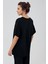 Kadın Keten Kısa Kol Kruvaze Oversize Gömlek K103 3