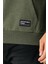 Erkek Haki Basic Kapüşonlu Regular Fit Normal Kesim 2 Iplik Kumaş Günlük Sweatshirt 5