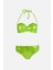 4600 Neon Sarı Straplez Bikini Takımı 4