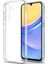 Galaxy A25 Şeffaf Kılıf Kamera Korumalı ve Şarj Soket Tıpalı Elden Kaydırmaz Esnek Silikon 1