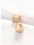 Pirinç Gold Renk Taşlı Minimal Küpe 2