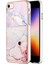 Iphone Se 2022/2020 Ince Cüzdan Yumuşak Tpu Tampon Kart Yuvaları Mermer (Yurt Dışından) 1