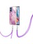 Motorola Moto G34 Tampon Mermer Crossbody Kordon Askısı Yumuşak (Yurt Dışından) 1