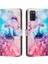 Samsung Galaxy A03S Cüzdan Durumda Boyalı Mermer Darbeye Çevir (Yurt Dışından) 1
