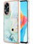 Oppo A58 4g Kart Yuvaları Için Kılıf Mermer Yumuşak Tpu Tampon Ince Cüzdan (Yurt Dışından) 1
