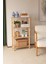 Concept 3 Raflı Organizer Balkon Banyo Kitaplık Mutfak Dolabı Ofis Düzenleyici Ahşap Nature 2