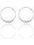 Gümüş 18 mm Doricalı Halka Küpe 1