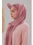 Kadın Tesettür Şapkalı Boneli Hazır Şal Pudra 1