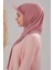 Kadın Tesettür Şapkalı Boneli Hazır Şal Pudra 3