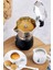 Gri Alüminyum Moka Pot 2 Cup, Şık ve Pratik Kahve Demleme Aleti 2