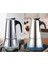 Tekno Trust Gümüş 4 Kişilik Çelik Mokapot Espresso Filtre Italyan Kahve Makinesi Çelik 200 + ml 2