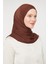 Kadın Tesettür Pratik Hijab Şal Kahverengi 1