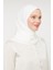 Kadın Tesettür Pratik Hijab Şal Ekru 1