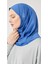Kadın Tesettür Hijab Spor Şal Saks Mavisi 1
