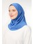 Kadın Tesettür Hijab Spor Şal Saks Mavisi 2