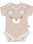 Hero Bebekler İçin Nakışlı Kısa Kol Body Teddy (Organik) 1