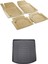 Ford Focus 1 Sedan 1998-2004 Bej Deluxe Havuzlu Paspas ve 3D Bagaj Havuzu 1