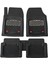 Ford Focus 3 Sedan 2011-2014 3D Bagaj Havuzu ve Krom Karbon Paspas 2