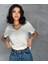 Beyaz Crop Tshirt 1