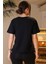Siyah Kısa Kollu Kadın T-Shirt 28413-2Y4 5