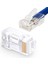 10 Adet 8P8C Plastik RJ45 Soket Ethernet Bağlantı Kablo Konnektörü Açık Uçlu 8 Pin Şeffaf 1