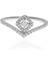 Kadın Kare Taş Detay Gümüş Yüzük 2