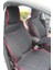 ford Focus 4 Uyumlu Lüx Oto Koltuk Minderi Ön Arka 5'li Set Star Five Serisi Siyah Kırmızı 3