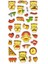 Sticker Kabartmalı Stiker Defter Planlayıcı Etiket 19 x 9 cm Sarı Kedi Kawaii 2