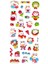 Sticker Kabartmalı Stiker Defter Planlayıcı Etiket 19 x 9 cm Tavşan Çiçek Kawaii 1