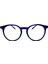 Lacivert Unisex Yuvarlak Mavi Işık Korumalı Gözlük Kadın Erkek 3