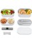 Boxy Large Cosmıc 1450ML (49OZ) Lunch Box - Yemek Taşıma Kabı - Gri 5