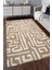 Labirent Temalı Modern Desen Dijital Baskılı Zenit Kilim 1