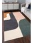 Oval Çizgili Geometrik Desen Dijital Baskılı Zenit Kilim 1