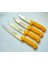 4 Adet Kasap Bıçağı (21 cm + 18 cm + 15 cm+13 cm ) Sarı 1