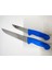 2 Adet Kasap Bıçağı (21 cm + 15 cm ) Mavi 1