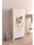 Minimal Çiçekler 3 Raflı Çok Amaçlı Dolap Mutfak Salon Banyo Ofis Salon Dolabı 2
