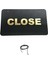 Mağaza Open-Close Levha 25*15 cm Siyah-Gold Pleksi T215 2
