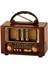 RT-721 Vintage Nostaljik Görünümlü Bluetooth Özellikli Fm Radyo Şarjlı 1