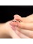Helezon Tasarım Rose Renk Free Size 925 Ayar Gümüş Kadın Yüzük 4