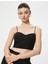 Askılı Crop Üst Kalp Yaka Pamuklu Slim Fit 2