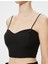 Askılı Crop Üst Kalp Yaka Pamuklu Slim Fit 5