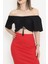 Asansörlü Crop Bluz Siyah - 18489.1153. 1